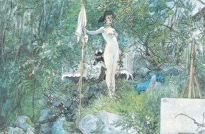 Outdoor Studio by Carl Larsson